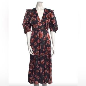 The Kooples Floral Print Midi Length Dress w/Tags